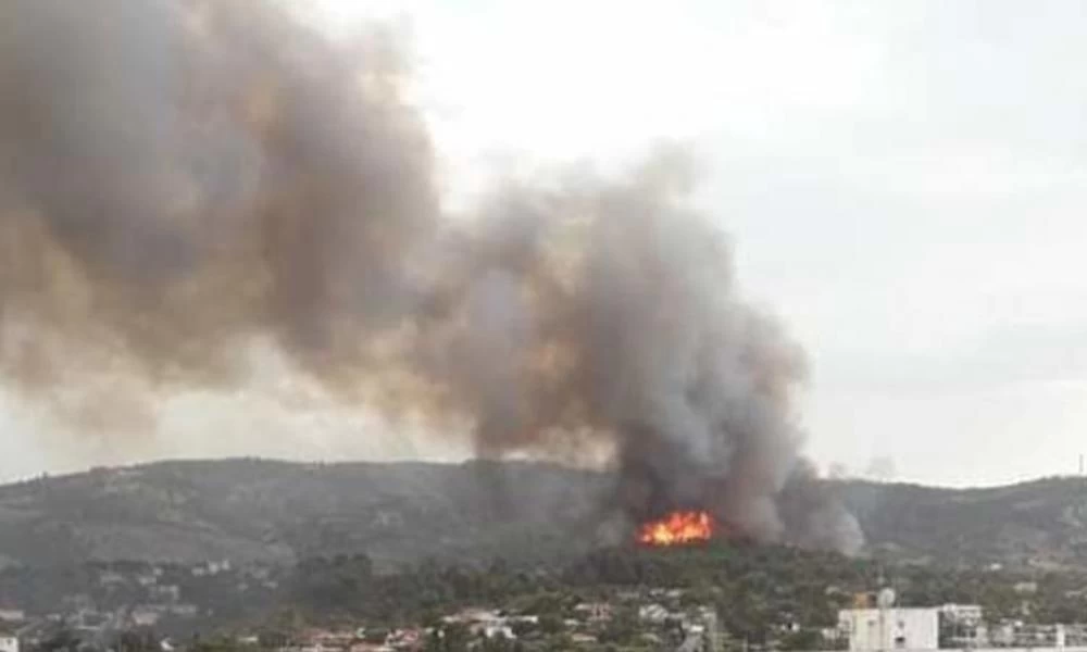 Θεσσαλονίκη: Πυρκαγιά δίπλα σε κατοικημένη περιοχή στο Πανόραμα